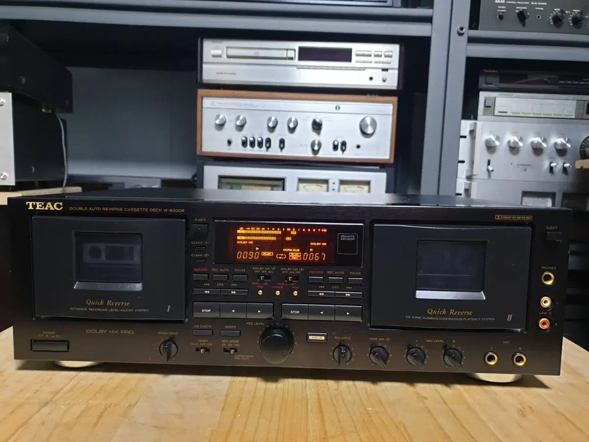 티악 더블 카세트데크 TEAC W-6000R (1)